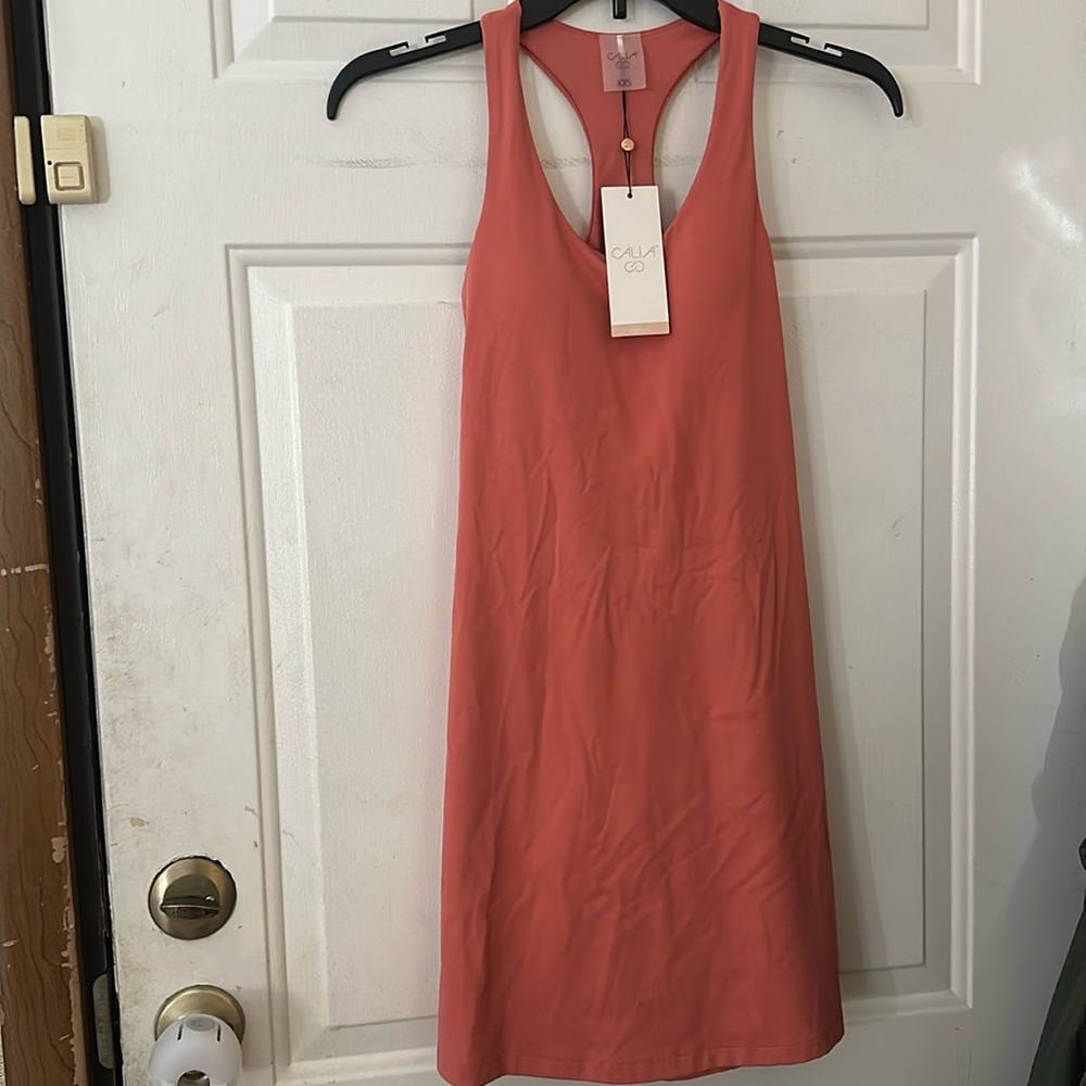 CALIA ENERGIZE EXERCISE DRESS: ROSE: NEW WITH TAGS: SIZE XXS